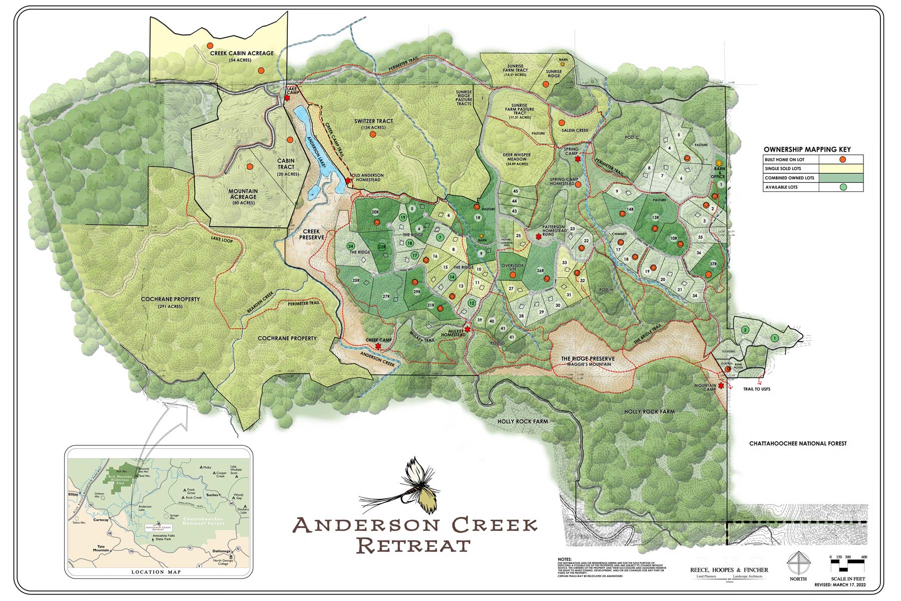 ACR MASTER site plan with disclaimer